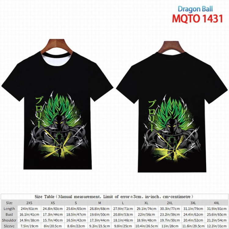 Dragon Ball Full color short sleeve t-shirt 9 sizes from 2XS to 4XL MQTO-1431
