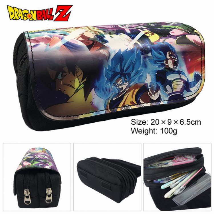 Dragon Ball Anime double layer multifunctional canvas pencil bag wallet 20X9X6.5CM 100G