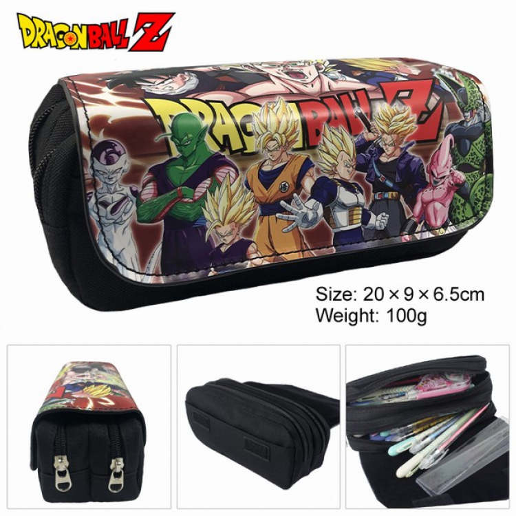 Dragon Ball Anime double layer multifunctional canvas pencil bag wallet 20X9X6.5CM 100G