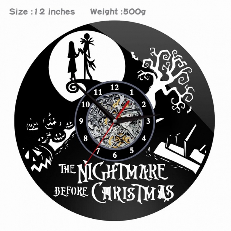 014-The Nightmare Before Creative painting wall clocks and clocks PVC material No battery