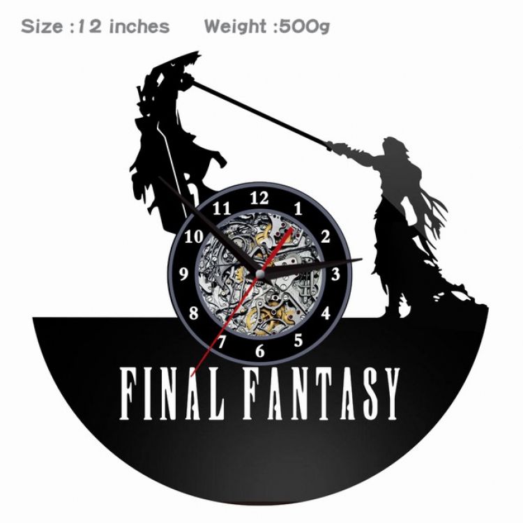 012-Final Fantasy Creative painting wall clocks and clocks PVC material No battery