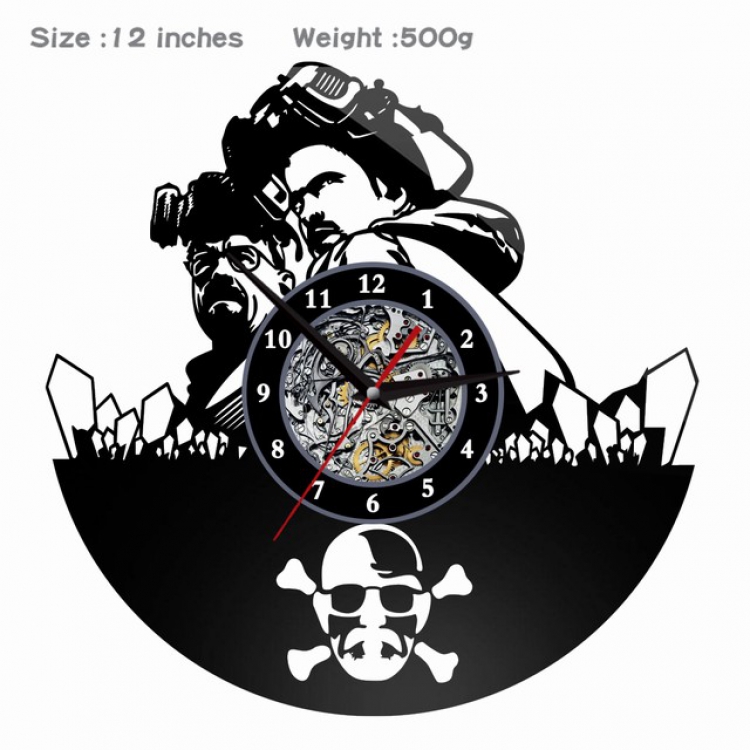 001-Breaking Bad Creative painting wall clocks and clocks PVC material No battery