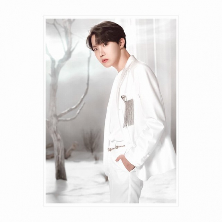 BTS J-HOPE map of the soul tour poster wall painting adhesive stickers 21X30CM a set price for 10 pcs