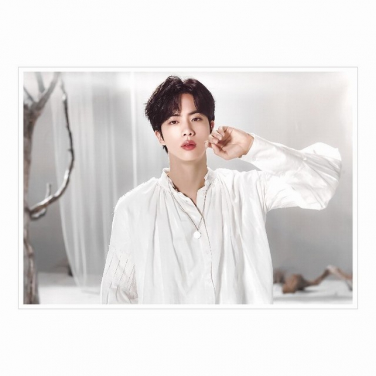 BTS JIN map of the soul tour poster wall painting adhesive stickers 21X30CM a set price for 10 pcs