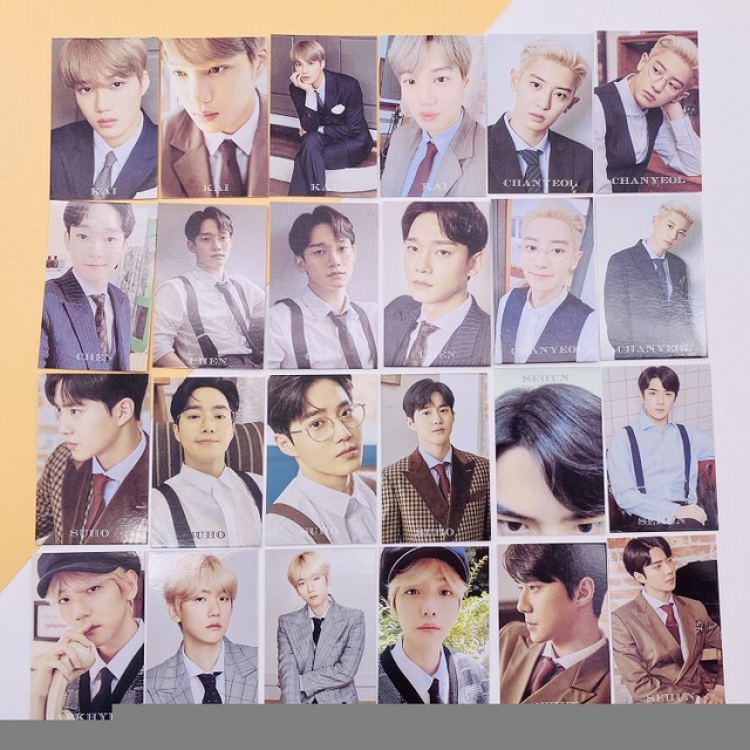 EXO Random Card Photo Small Card  5.4X8.4CM 30G a set of 24 price for 5 sets