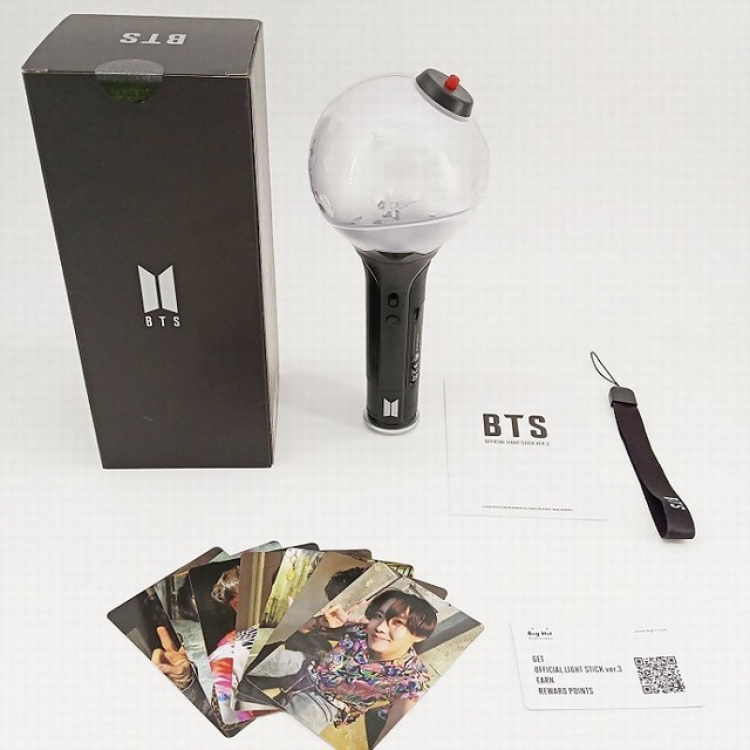 BTS VER.3 Glow stick Color changing lamp APP can connect Bluetooth 9.8X9.8X22.4CM 280G