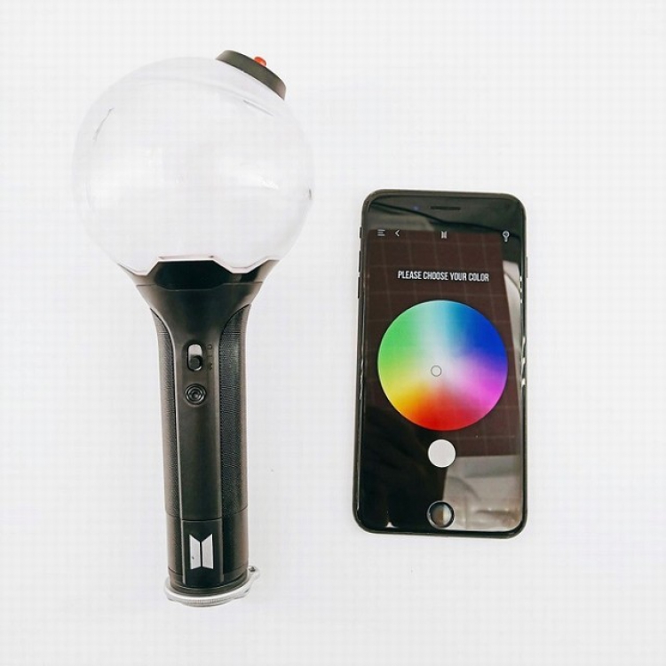 BTS High-quality color change light stick APP can connect Bluetooth 9.8X9.8X22.4CM 280G