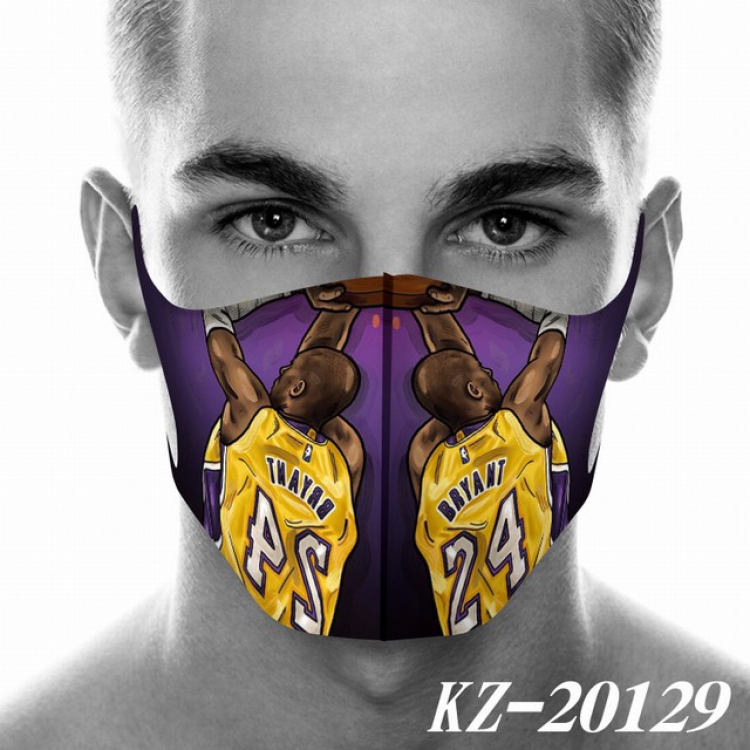 Kobe Bean Bryant Anime 3D digital printing masks a set price for 5 pcs KZ-20129