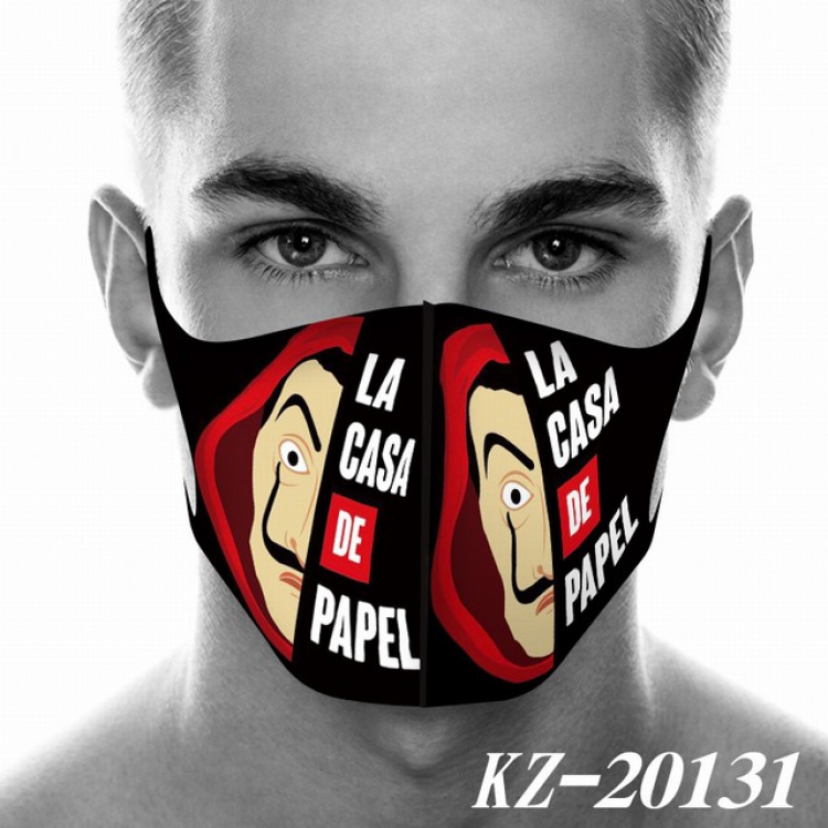La casa de papel Anime 3D digital printing masks a set price for 5 pcs KZ-20131