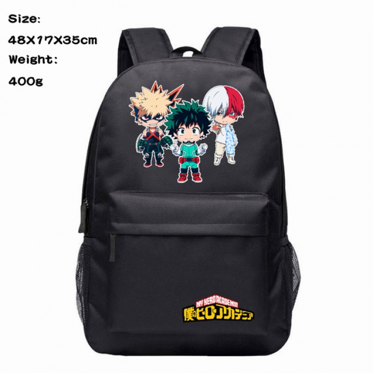 My Hero Academia Anime 600D Canvas Backpack 48X17X35CM 400G