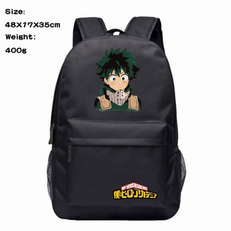 My Hero Academia DekuAnime 600D Canvas Backpack 48X17X35CM 400G