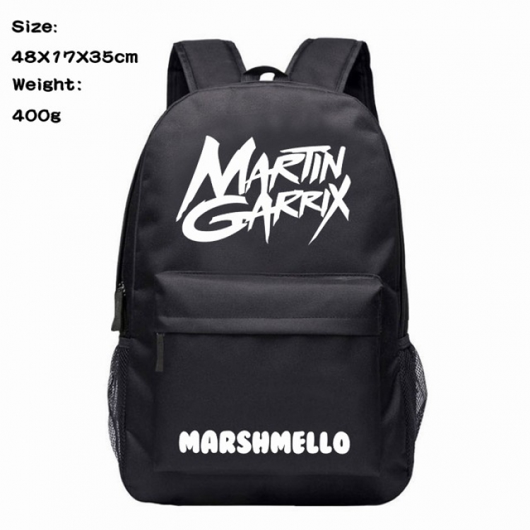 Marshmello Anime 600D Canvas Backpack 48X17X35CM 400G