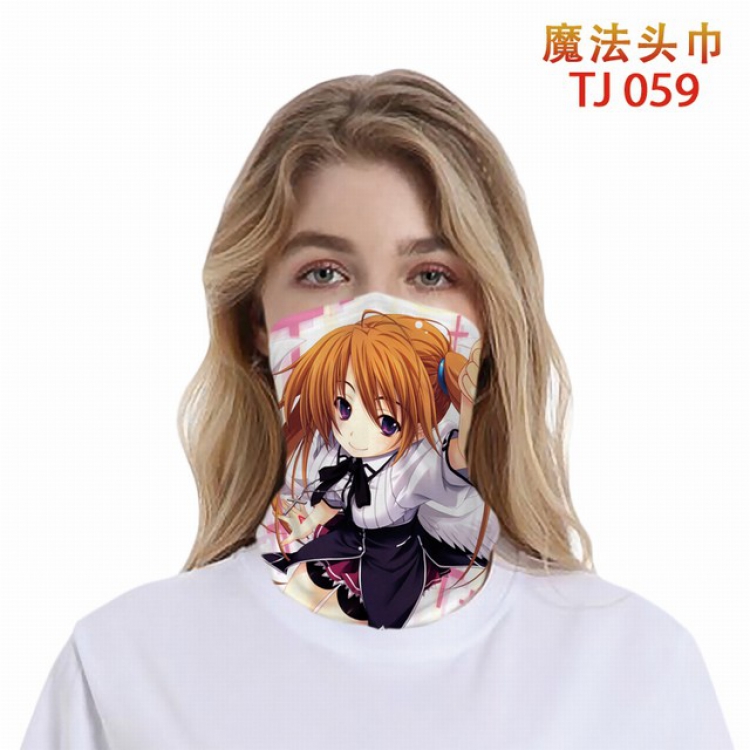 TJ-059-High School D×D BorN Color printing magic turban scarf