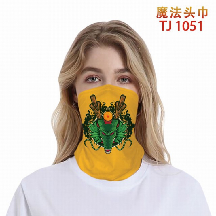 TJ-1051-Dragon Ball Color printing magic turban scarf