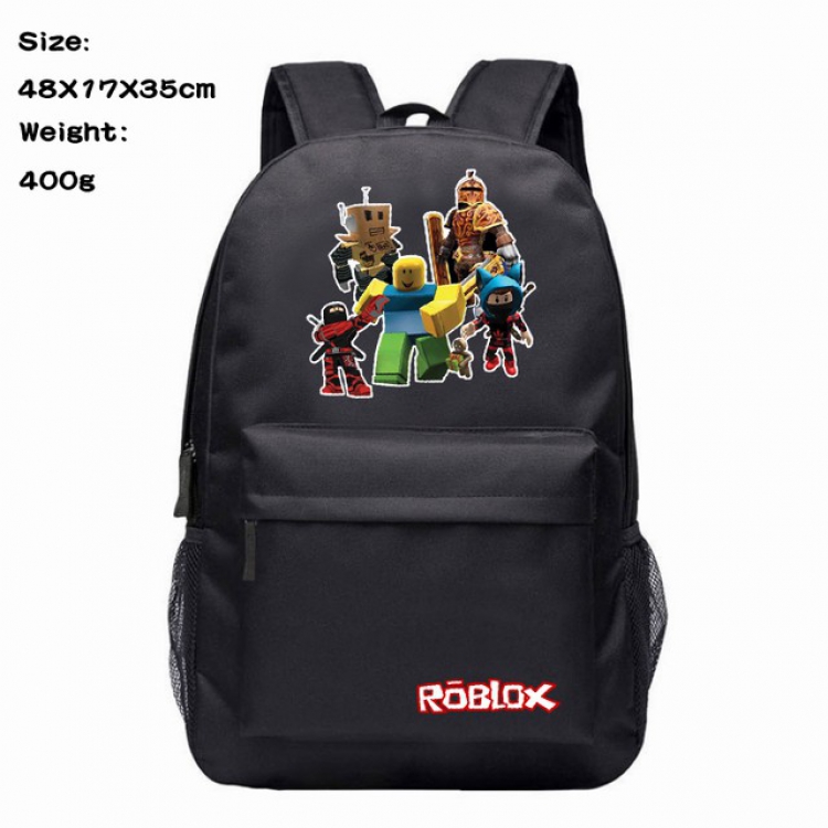 Roblox Anime 600D Canvas Backpack Waterproof School Bag 48X17X35CM 400G