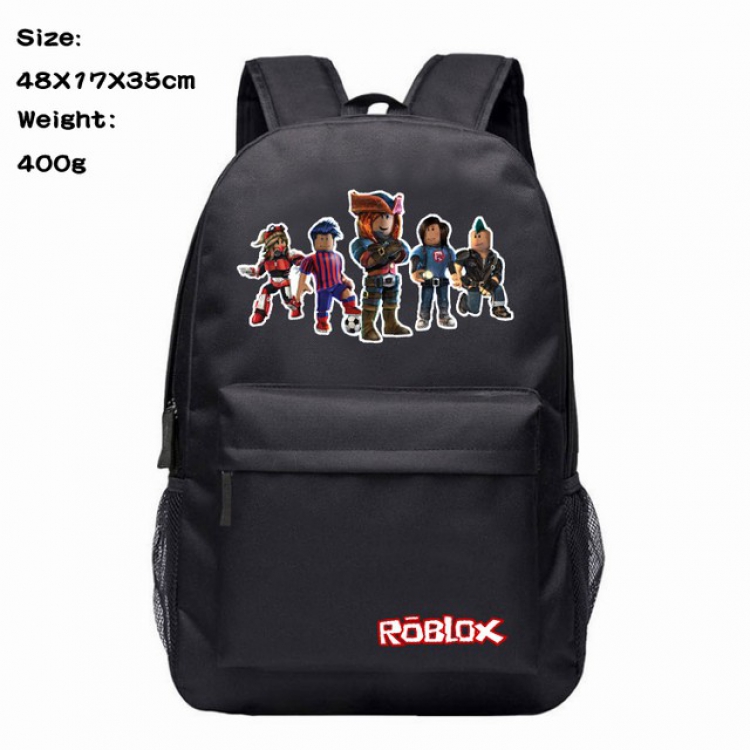 Roblox Anime 600D Canvas Backpack Waterproof School Bag 48X17X35CM 400G