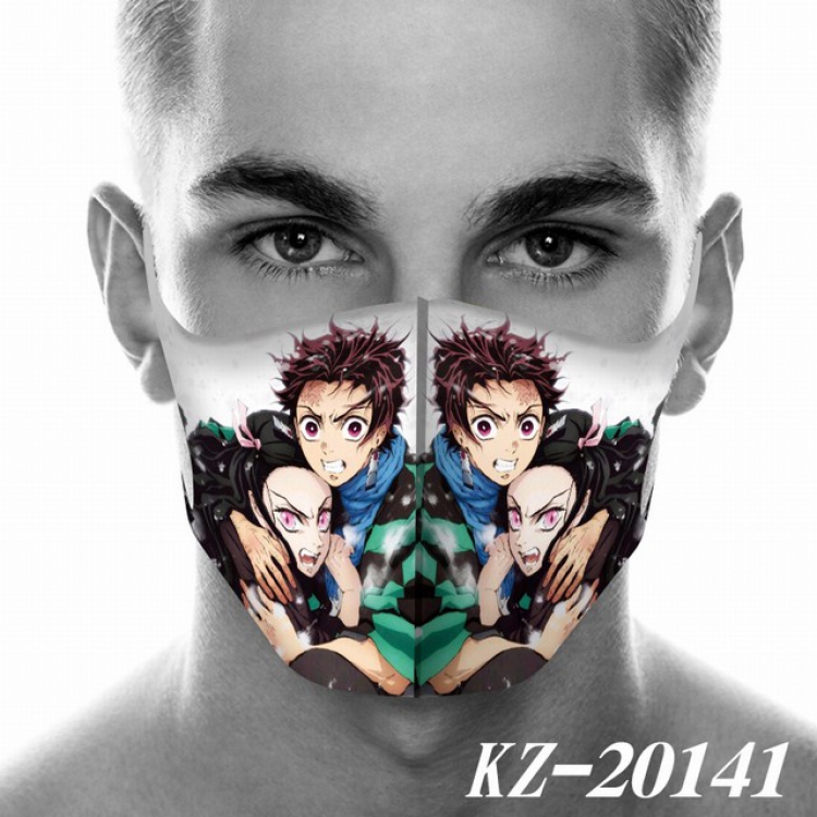 Demon Slayer Kimets Kamado Nezuko Kamado Tanjirou Anime 3D digital printing masks a set price for 5 pcs KZ-20141 