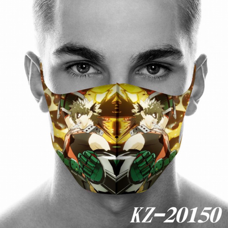 My Hero Academia Anime 3D digital printing masks a set price for 5 pcs KZ-20150
