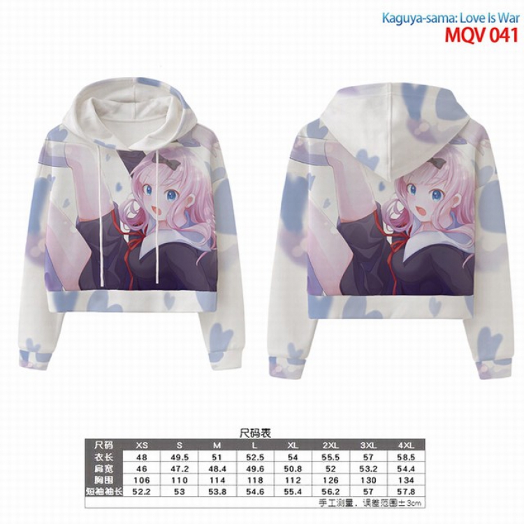 Kaguya-sama wa kokurasetai Full color printed hooded pullover sweater 8 sizes from XS to 4XL MQV 041