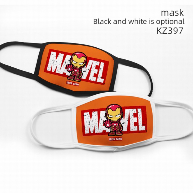 Iron man Color printing Space cotton Mask price for 5 pcs KZ397