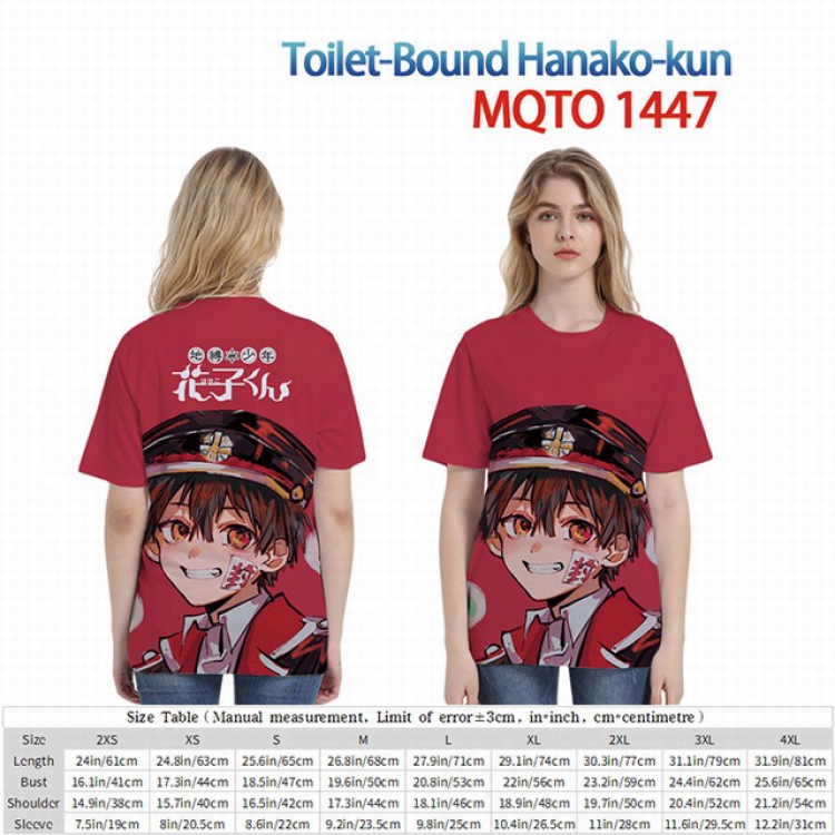 Toilet-Bound Hanako-kun Full color short sleeve t-shirt 9 sizes from 2XS to 4XL MQTO-1447