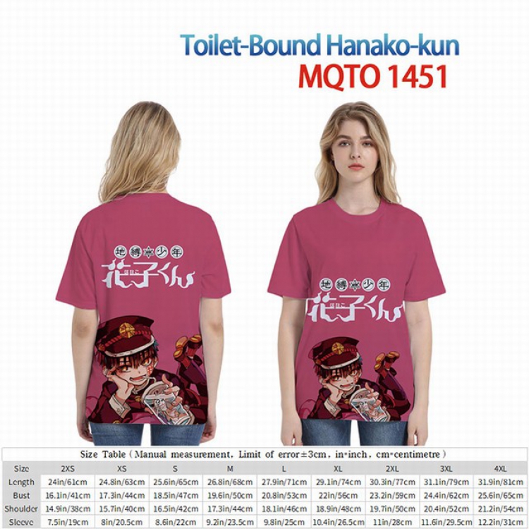 Toilet-Bound Hanako-kun Full color short sleeve t-shirt 9 sizes from 2XS to 4XL MQTO-1451