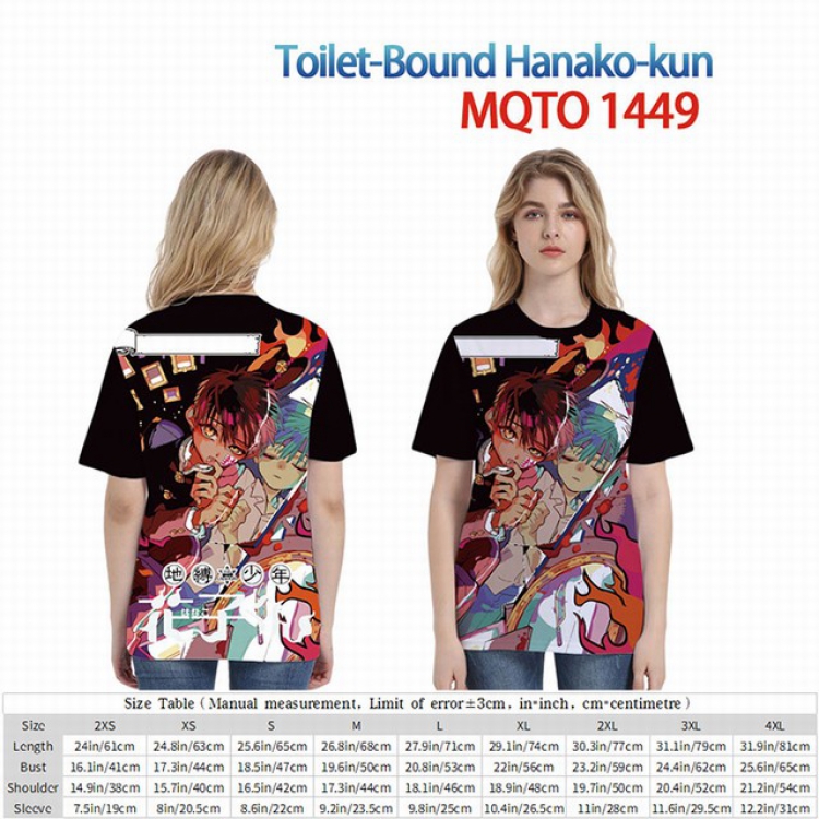 Toilet-Bound Hanako-kun Full color short sleeve t-shirt 9 sizes from 2XS to 4XL MQTO-1449