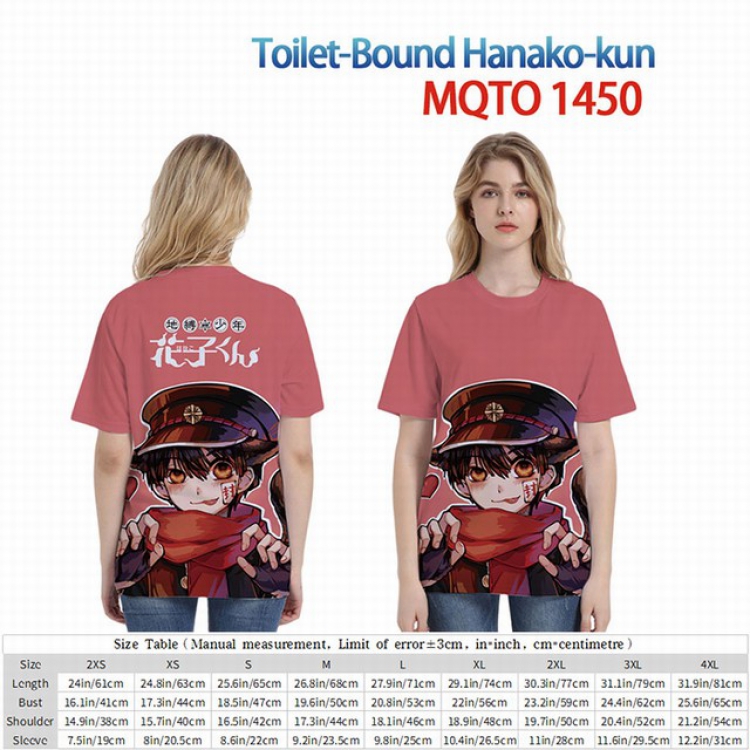 Toilet-Bound Hanako-kun Full color short sleeve t-shirt 9 sizes from 2XS to 4XL MQTO-1450