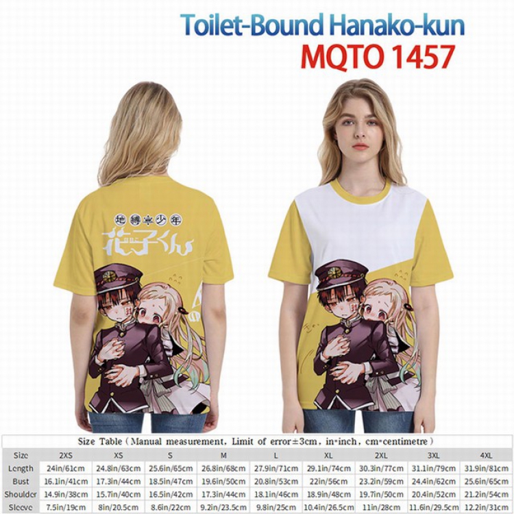 Toilet-Bound Hanako-kun Full color short sleeve t-shirt 9 sizes from 2XS to 4XL MQTO-1457