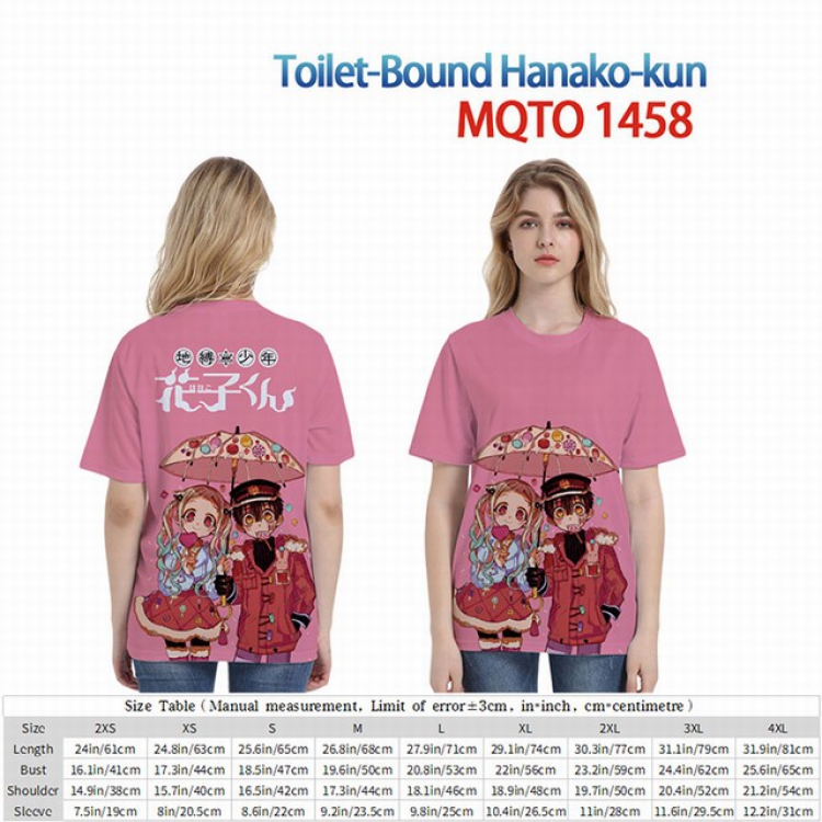 Toilet-Bound Hanako-kun Full color short sleeve t-shirt 9 sizes from 2XS to 4XL MQTO-1458