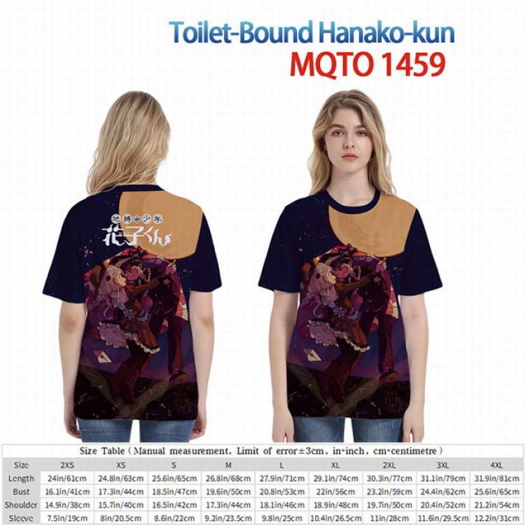 Toilet-Bound Hanako-kun Full color short sleeve t-shirt 9 sizes from 2XS to 4XL MQTO-1459