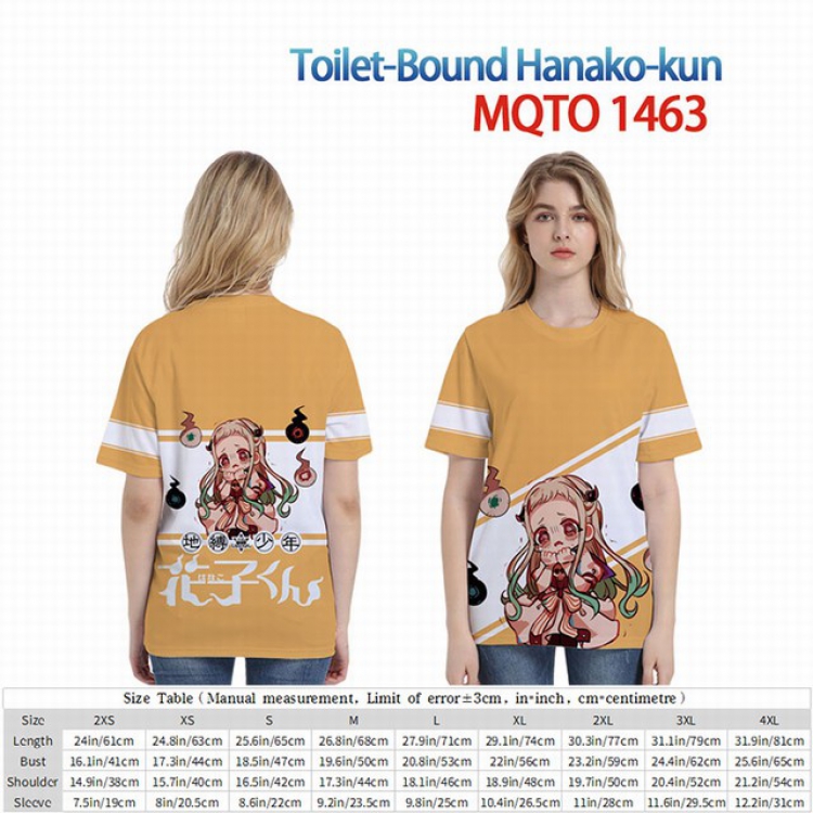 Toilet-Bound Hanako-kun Full color short sleeve t-shirt 9 sizes from 2XS to 4XL MQTO-1463