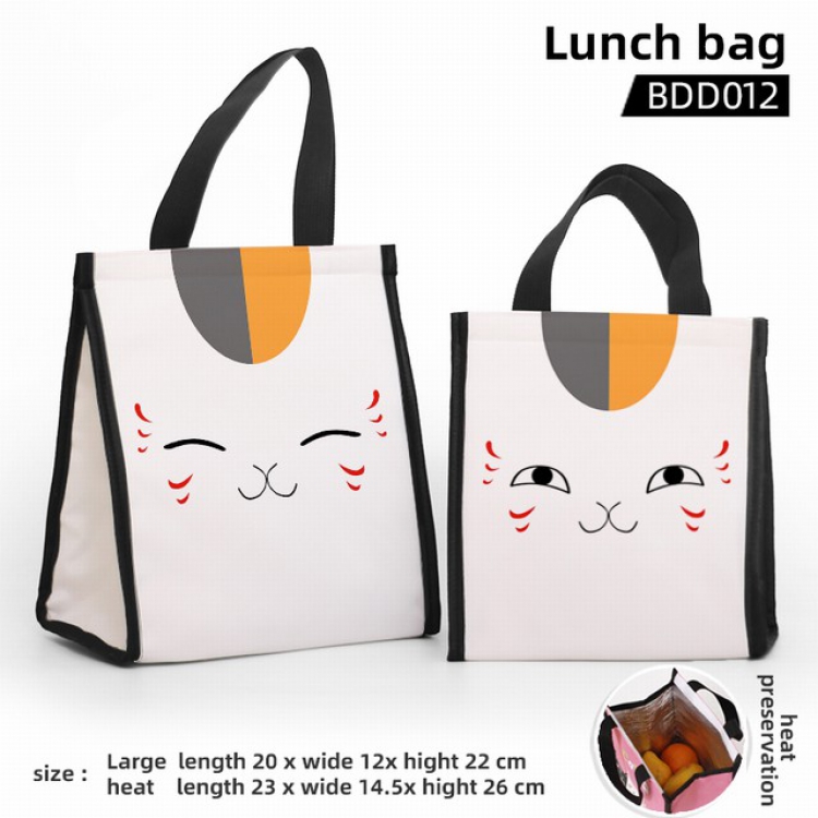 Natsume Yuujinchou Full color insulated lunch bag large 23X14.5X26CM BDD12