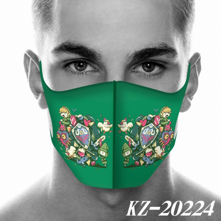 The Legend of Zelda Anime 3D digital printing masks a set price for 5 pcs KZ-20224