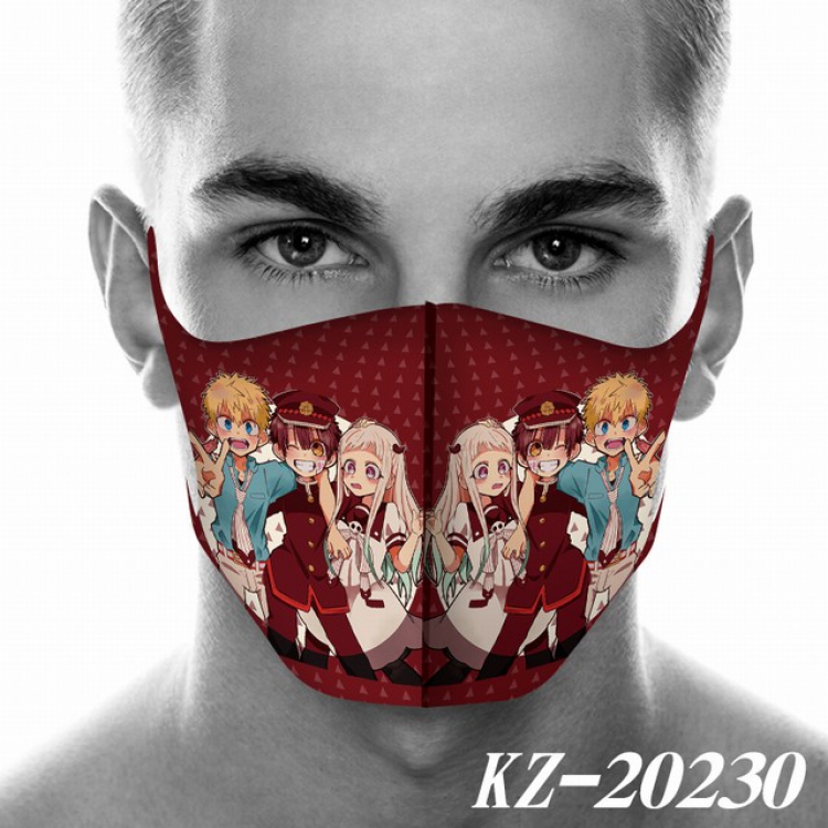 Toilet-Bound Hanako-kun Anime 3D digital printing masks a set price for 5 pcs KZ-20230