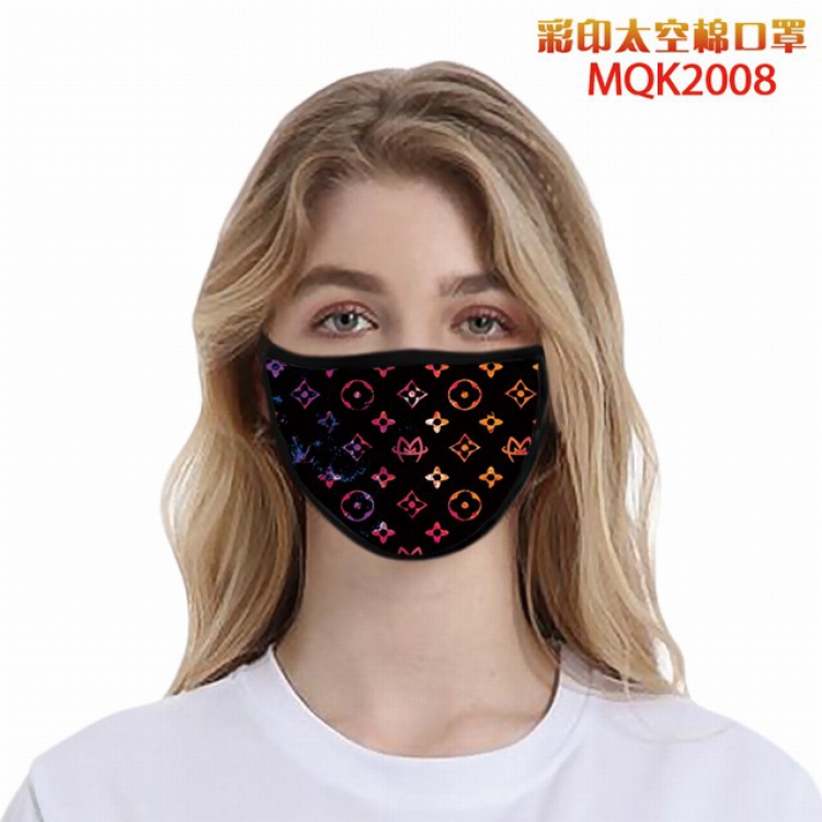 Personality color printing Space cotton Masks price for 5 pcs MQK2008