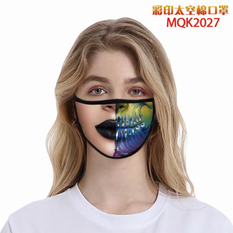 Personality color printing Space cotton Masks price for 5 pcs MQK2027