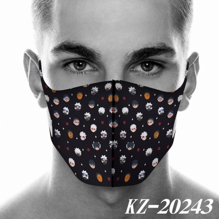 Naruto Anime 3D digital printing masks a set price for 5 pcs KZ-20243