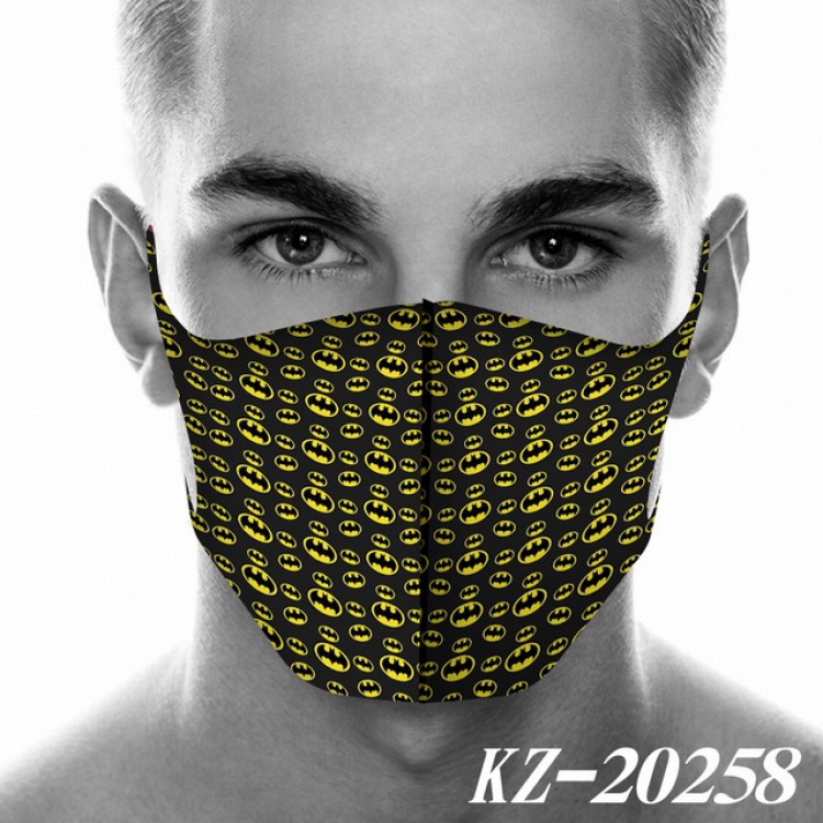 Batman Anime 3D digital printing masks a set price for 5 pcs KZ-20258