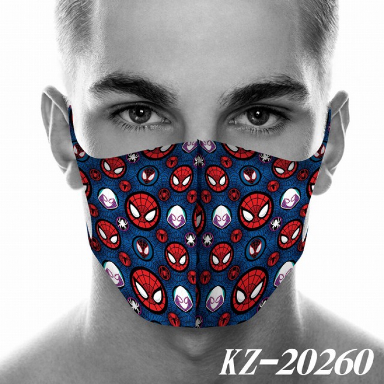 Spiderman Anime 3D digital printing masks a set price for 5 pcs KZ-20260