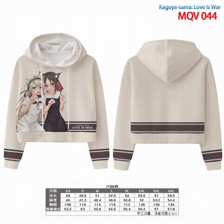 Kaguya-sama wa kokurasetai Full color printed hooded pullover sweater 8 sizes from XS to 4XL MQV 044