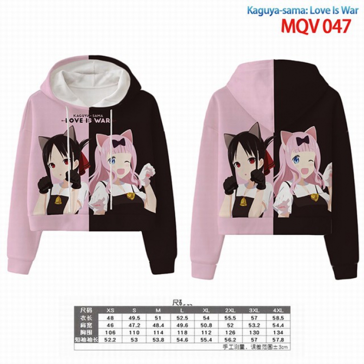 Kaguya-sama wa kokurasetai Full color printed hooded pullover sweater 8 sizes from XS to 4XL MQV 047