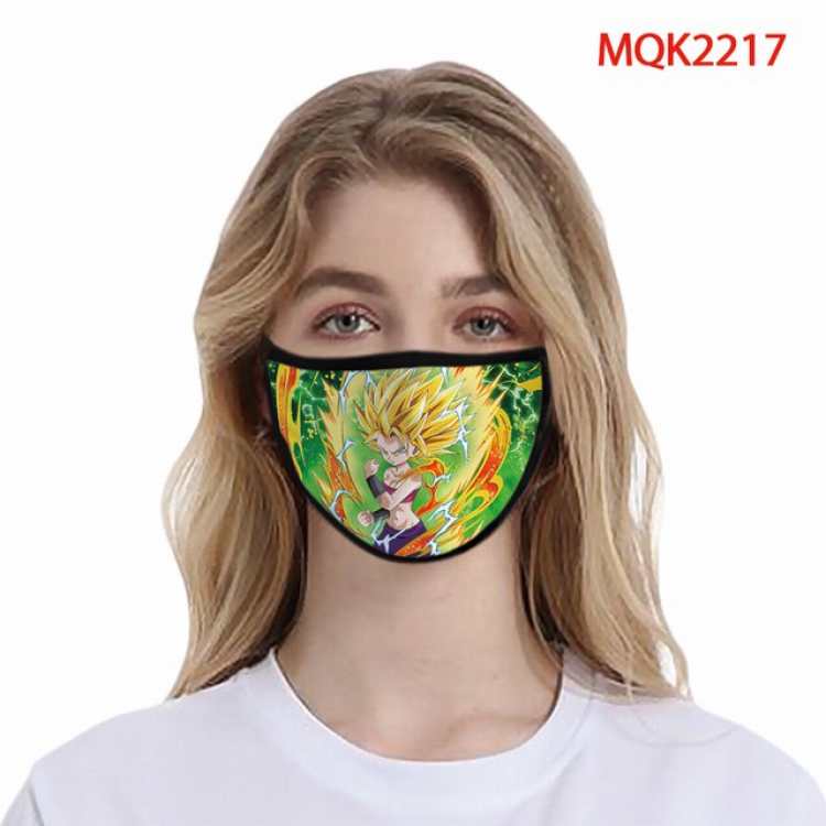 Dragon Ball Color printing Space cotton Masks price for 5 pcs MQK2217