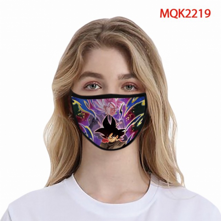 Dragon Ball Color printing Space cotton Masks price for 5 pcs MQK2219