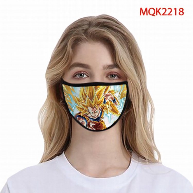 Dragon Ball Color printing Space cotton Masks price for 5 pcs MQK2218