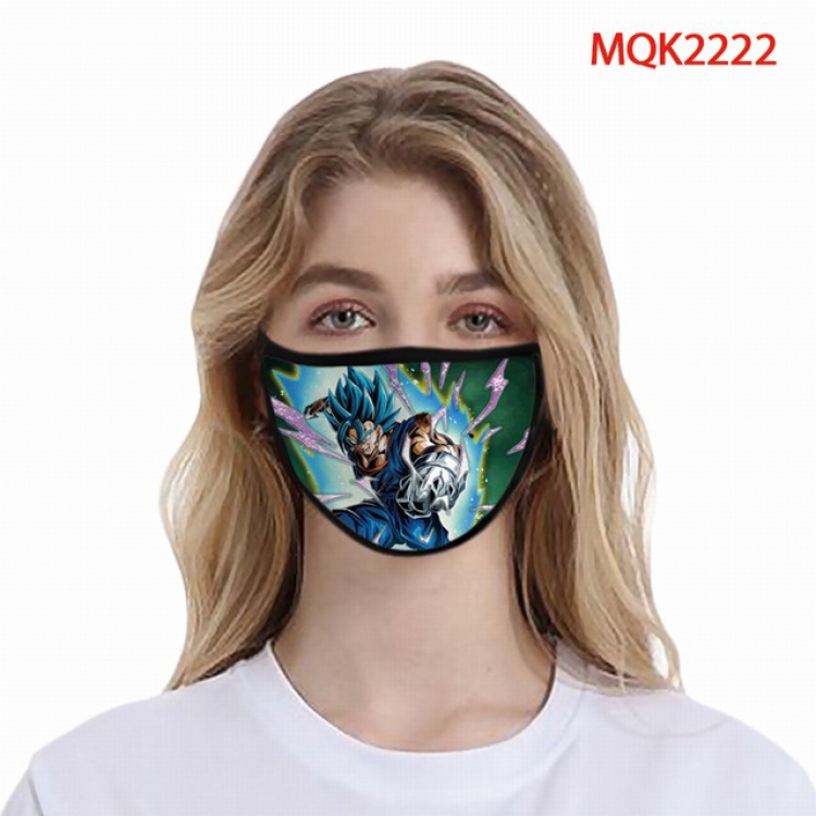 Dragon Ball Color printing Space cotton Masks price for 5 pcs MQK2222