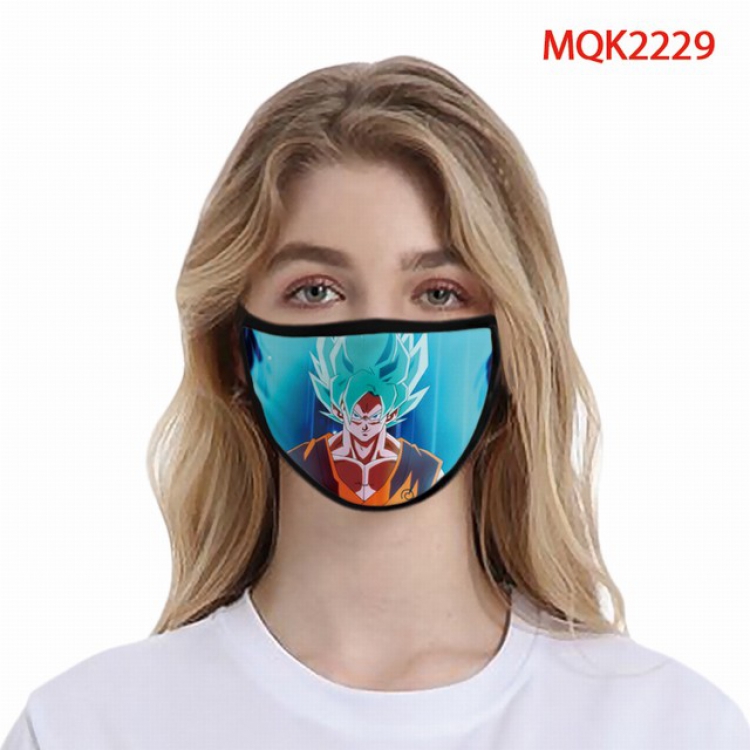 Dragon Ball Color printing Space cotton Masks price for 5 pcs MQK2229