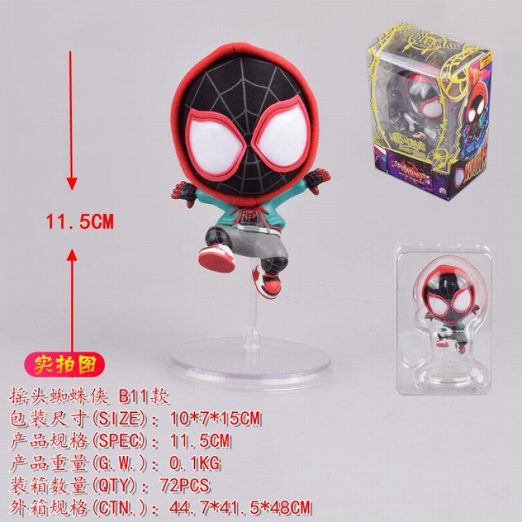 Spiderman-B11 Boxed Figure Decoration Model 11.5CM 0.1KG a box of 72