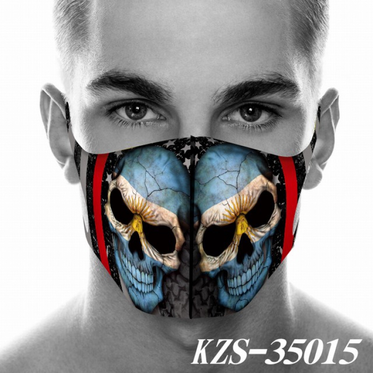 Skull and Flag Anime 3D digital printing masks a set price for 5 pcs KZS-35015A