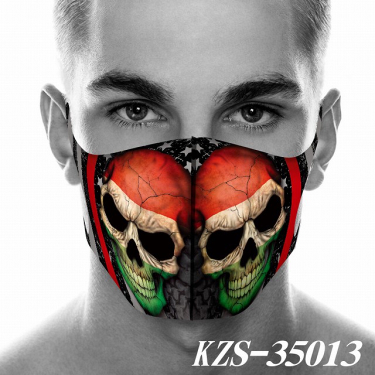 Skull and Flag Anime 3D digital printing masks a set price for 5 pcs KZS-35013A